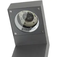 SLV 232295 Quadrasyl 75: Lámpara exterior independiente, bombilla de bajo consumo, casquillo GX53, 11W, color antracita