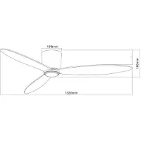 Beacon Lighting Ventilador de techo Beacon Airfusion Radar blanco, Ø 132 cm, silencioso