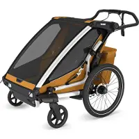 Thule - Carritos deportivos - Chariot Sport 2 Double Natural Gold - Amarillo