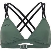 Vivid Top de bikini verde oscuro / negro