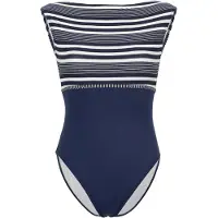 Vivid Traje de baño azul oscuro / blanco