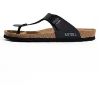 Bayton Sandalias de dedo 'Mercure' gris / negro
