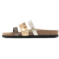 Bayton Zapatos abiertos 'Corail' oro / plata