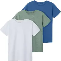 TWO SOON Camiseta azul / verde / blanco