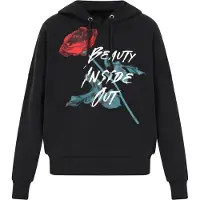 MyMo ROCKS Sudadera 'Comfy' esmeralda / altrosa / rojo / negro / blanco
