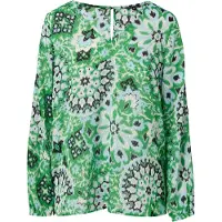Comma Blouse Green Talla: 36 | Manga Larga Outlet | Mujer | Verde