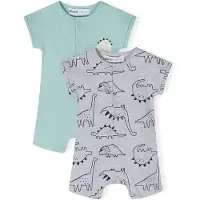 MINOTI Pijama entero/body azul / gris / blanco