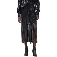 AllSaints Francesca Skirt Black Talla: XS | Faldas Midi Outlet | Mujer | Negro