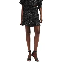 AllSaints Ivy Emb Skirt Black Talla: 2 | Mini Faldas Outlet | Mujer | Negro