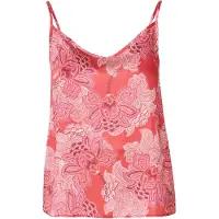 KOROSHI Top lavanda / rojo claro / negro / blanco