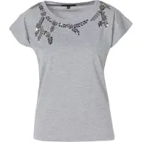 KOROSHI Camiseta gris / plata