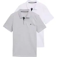 Tom Tailor Camiseta navy / gris claro / blanco