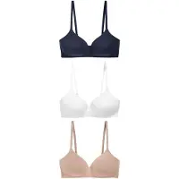 Next Sujetador beige / navy / blanco