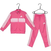 Adidas adidasChándal Seasonal Essentials Tiberio Tricot 3 bandas (Niños) 104 Pink Fusion / White / Clear Pink Niño
