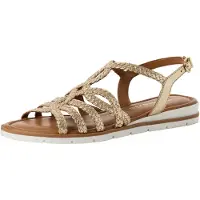 Tamaris Sandalias marrón / oro / blanco