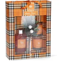 Magic Lights Estuche Difusor Mikado Más 2 Velas De Naranja-canela