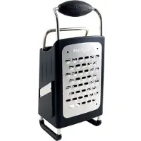Microplane 4 lados rallador Box Grater negro