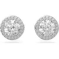 Swarovski Pendientes 'Una' plata
