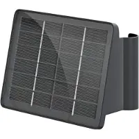 Goobay Lámpara de pared solar LED Quadros, color negro