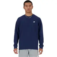 New Balance Sudadera 'Essentials' azul oscuro / blanco