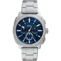 Fossil Reloj analógico 'Machine' navy / plata