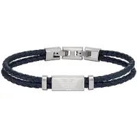 Emporio Armani Pulsera de cuero de moda EGS2995040