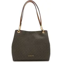Michael Kors para mujer. 30F3G8KT7B Bolso tote Kensington grande con logotipo marrón (OSFA), Casual, PVC, outlet 2026.