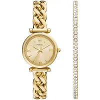 Fossil Reloj analógico 'CARLIE' oro / transparente