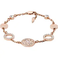 Fossil Pulsera oro rosa