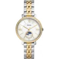 Fossil Reloj analógico azul / oro / plata / blanco