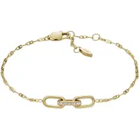 Fossil Pulsera oro / transparente