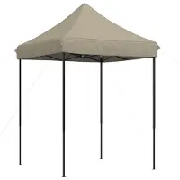 The Living Store Tienda de campaña plegable tipo "pop-up" de la marca Living Store, color beige, dimensiones 200x200x306 cm