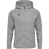 Hummel Sudadera con cremallera deportiva 'Cima 2.0' gris / negro