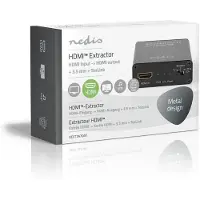 Nedis Extractor De Audio Hdmi Entrada Hdmi A Salida Toslink Hdmi 4k Metal 3.5 Mm 60hz