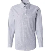 Selected Camisa 'SLHSLIMETHAN' azul paloma / offwhite