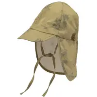 Mikk-Line - Kid's Summercap Long Neck AOP - Gorra size 43 cm - 0-6 Months, beige
