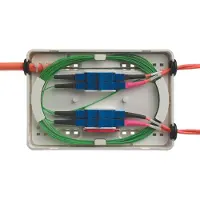 Telegärtner Caja de empalmes Micro de , con 4 conectores SC dúplex