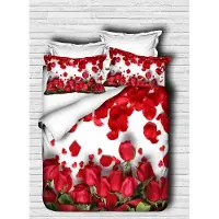 L'essentiel Maison L'Essentiel, Juego de ropa de cama, modelo PRL6122, color rojo. Incluye: funda de edredón, parte superior del edredón y fundas de almohada. Material: 100% microfibra de poliéster
