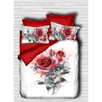 L'essentiel Maison L'Essentiel, Juego de ropa de cama, modelo PRL6122, color rojo. Incluye: funda de edredón, parte superior del edredón y fundas de almohada. Material: 100% microfibra de poliéster