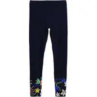 Desigual , Leggings flores, Algodon, Azul, L