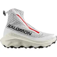 Salomon - Zapatillas de trail - S/Lab Ultra White / Fiery Red / Vanilla Ice - Talla 39 1/3 - Rojo