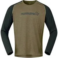 Norrøna - Ropa MTB - Fjora Equaliser Lightweight Long Sleeve M'S Olive Night - Talla L - Caqui