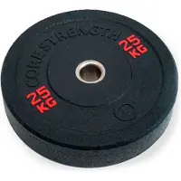Olive Disco Olímpico Bumper Hi Temp 25kg