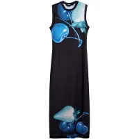 Desigual , Vestido ajustado cerezas, Negro, M