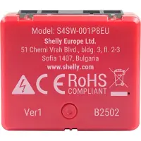 Shelly Mini Gen4 de 1 PM (rojo, paquete de 2 unidades)