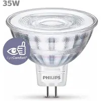 Philips Bombilla LED GU5.3 regulable luz cálida (4,6W)
