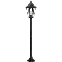 Eglo NAVEDO, Iluminación exterior tipo farola, , Plateado, Aluminio, Vidrio, IP44, Entrada, Jardín, Terraza, Transparente