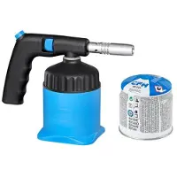 CFH Soplete de soldadura PZ 5000, incluida 1 bombona de gas con ignición piezoeléctrica