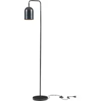 Lux.pro Lámpara de pie "Barnard", de una sola luz, con interruptor en el pie, de metal, 159 cm, color