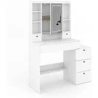 Vicco Tocador Livora Blanco 105.5 cm con espejo LED, Model 53023